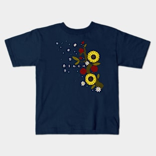 binch - Sunflower Roses & Daisies Kids T-Shirt